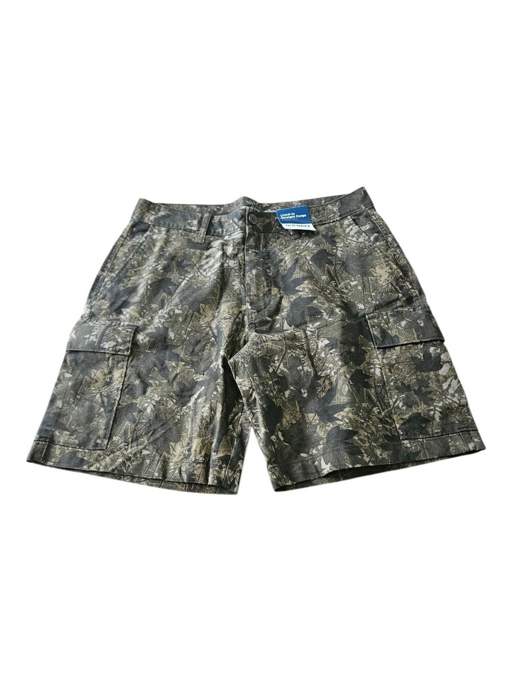 Old Navy Men's Lived-In Camo Cargo Shorts Size 34 Camouflage Utility